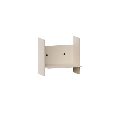 Pli Wall Shelf Classic, 20 cm, Cream white, Without hooks