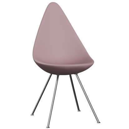 Details Fritz Hansen Drop Chair Drop Chair, Pale rose, Chrome
