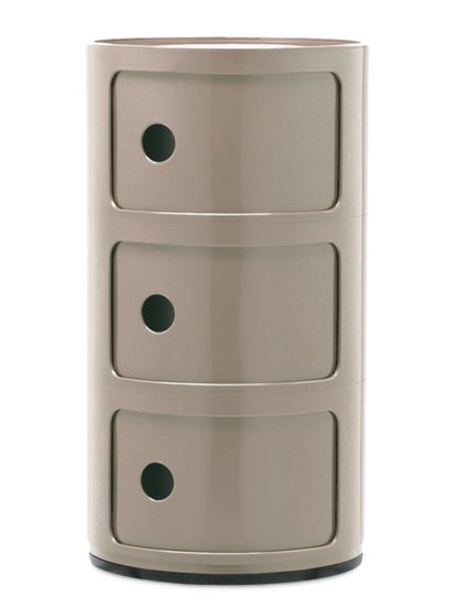 Componibili Round - 3 Compartments, Dove gray