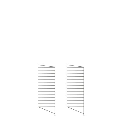 String System Floor Panel, Set of 2, 85 x 30 cm, Dark grey