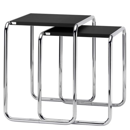 Set B 9 a + b, Black lacquered ash