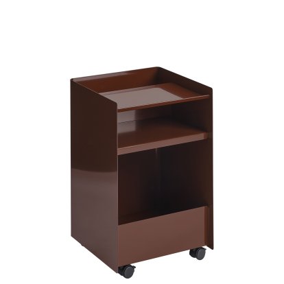 Folded Trolley, H 61,5 cm, Dark red, Open