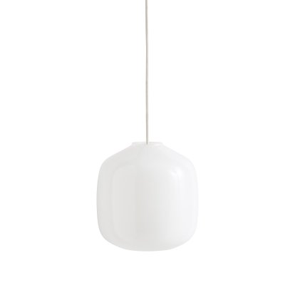 Buoy Glass Pendant Lamp, Ø 20 cm, Clay white