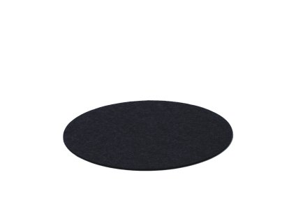 Felt Coasters for Componibili, 1, Round, ø 30 cm, Black