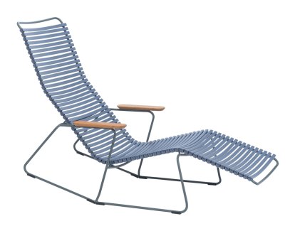 Click Deck Chair tiltable, Pigeon blue