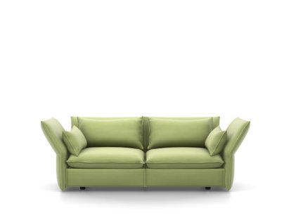 Mariposa Sofa, 2,5-Seater (H80,5 x W171 x D101,5 cm), Laser light grey/pastel green