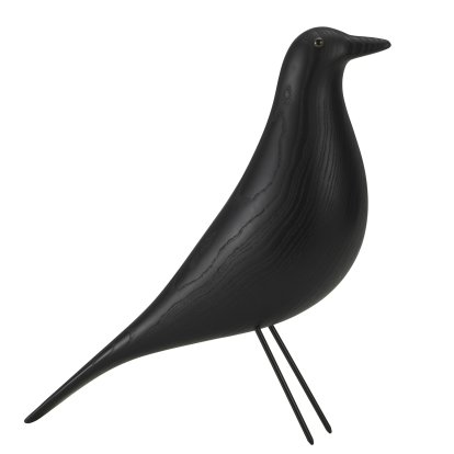 Eames House Bird , Black ash, lacquered