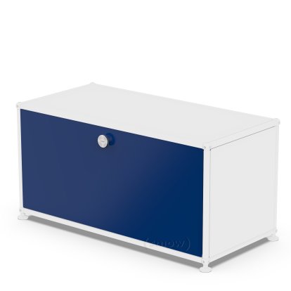 USM Haller Drop-down Door for USM Haller Shelves, 75 cm x 35 cm, Steel blue RAL 5011