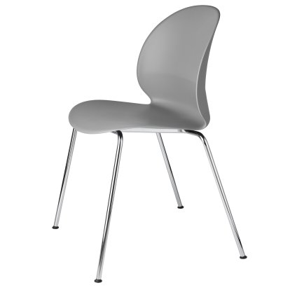 N02 Chair, Grey, Chrome