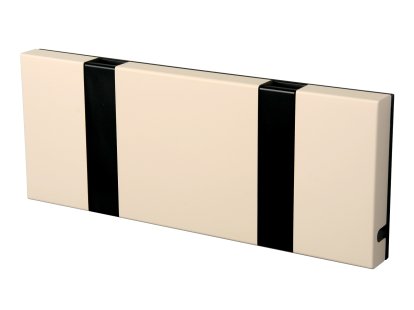 Knax, 2 hooks, Black, MDF sand lacquered