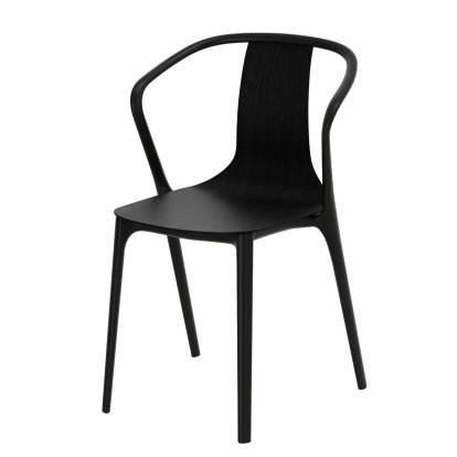 Belleville Armchair Wood, Black ash