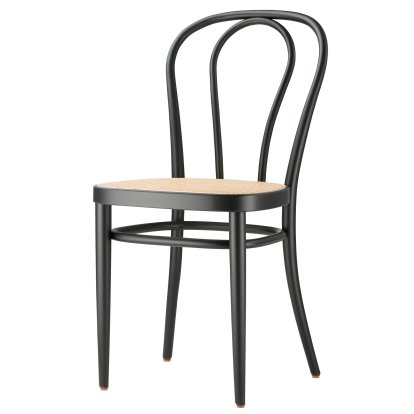 Details Thonet 218 / 218 M Chair 218 / 218 M Chair, Black stained beech, Cane-work (with supporting mesh underneath seat)