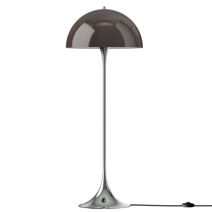 Panthella 500 Floor Lamp V3, Chrome opal brown