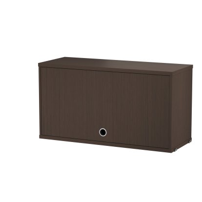 String System Cabinet With Flip Door, W 78 cm / Dark oak