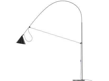Ayno XL Floor Lamp, Black, Ultramarine, 3000 K