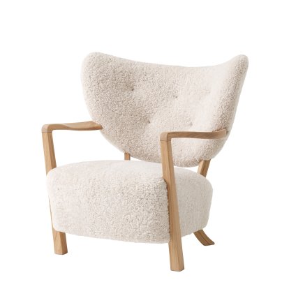 Wulff Lounge Chair, Sheepskin, Oiled Oak 