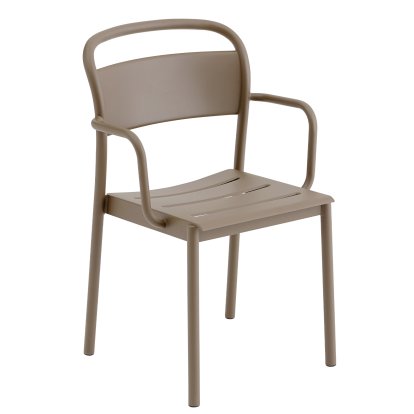 Linear Steel Armchair, Taupe