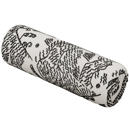 Sander Cushion, Roll, Tiger Mountain - Black/white Col. 001