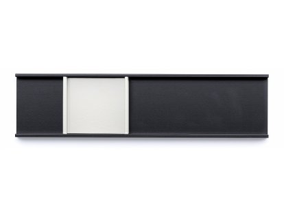 Tray Meterware, Shallow (2,5 cm), deep black, Shallow (1,9 cm), signal white