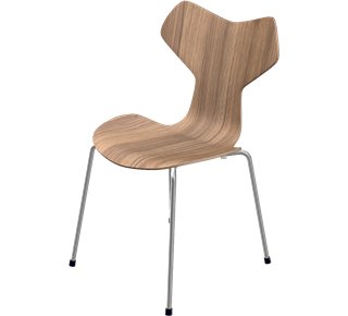 Details Fritz Hansen Grand Prix 3130 Grand Prix 3130, Special height 48 cm, Clear varnished wood, Natural oak