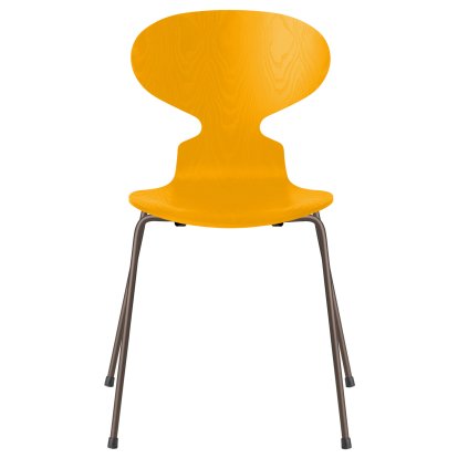 Ant Chair 3101, Coloured ash, True yellow, Brown bronze