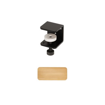 Tiptoe Wall Shelf, Solid Oak, Wall shelf 45 cm, Graphite black