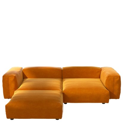 Vetsak Sofa Set 3, Suave - Orange, Without cushion