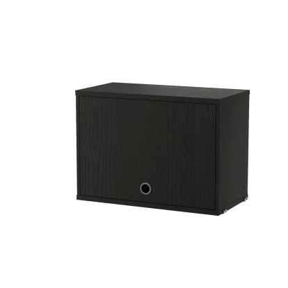 Details String Furniture String System Cabinet With Flip Door String System Cabinet With Flip Door, W 58 cm / Black stained ash