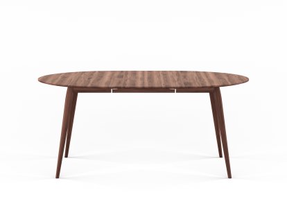 PLAYdinner Round, Oiled walnut, L 120-170 cm, Oiled walnut