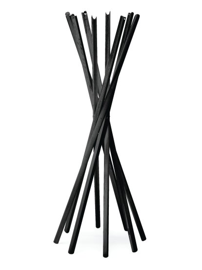 Coat rack Sciangai, Black stained ash