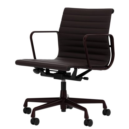 Aluminium Group EA 117, Aluminium powder coated dark-bordeaux, Leather (Standard), Plum