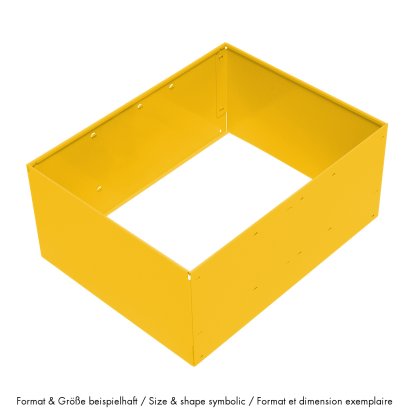 USM Metal Box Insert for USM Haller Extension Door, 75 x 35 x 35, Golden yellow RAL 1004