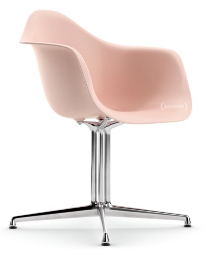 Eames Plastic Armchair RE DAL, Pale rose, Without upholstery, Without upholstery