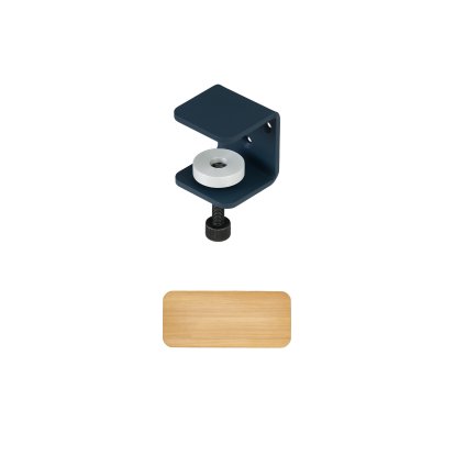 Tiptoe Wall Shelf, Solid Oak, Wall shelf 45 cm, Midnight blue