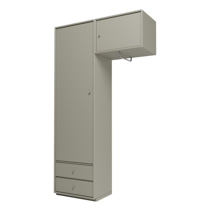 Attire II Wardrobe, Fennel, Plinth