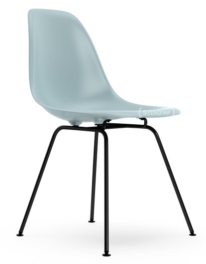 Eames Plastic Side Chair RE DSX, Ice grey, Without upholstery, Without upholstery, Standard version - 43 cm, Coated basic dark