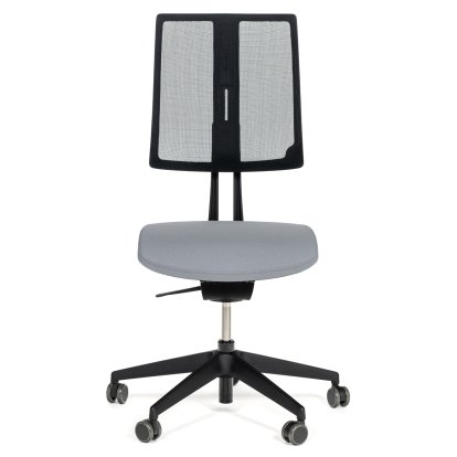 Equo Office Svivel Chair, Black, Net, Xtreme Plus (PG0), Light grey YS094, C30 KST with seat depth adjustment, Standard 100 mm, Wthout armrests, With hard castors