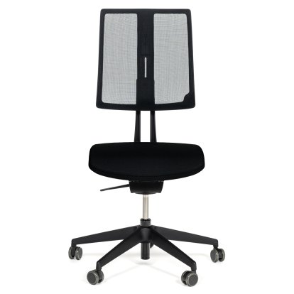 Equo Office Svivel Chair, Black, Net, Xtreme Plus (PG0), Black YS009, C30 KST with seat depth adjustment, Standard 100 mm, Wthout armrests, With hard castors