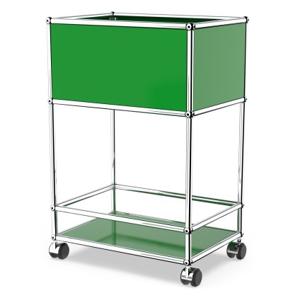 USM Haller Bar Sideboard Type II, USM green, Soft castors for hard floor surfaces