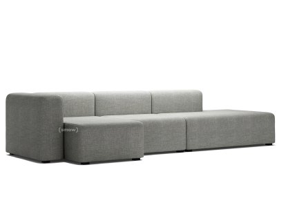 Mags Sofa with Récamière, Left armrest, Hallingdal - warm grey