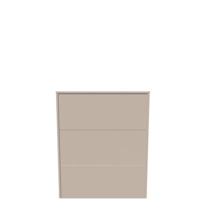 Aventa Sideboard with Drawer, 60 cm, 3 Height grids, Melamine cashmere grey, Plastic glide