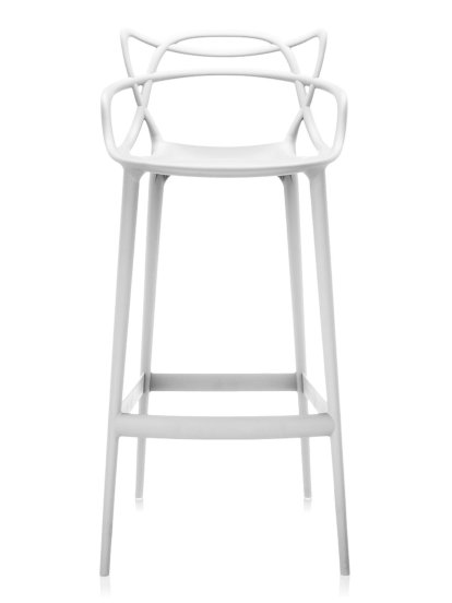 Masters Barstool, White, bar version: 75 cm