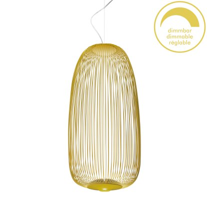 Spokes, Ø32,5 cm, Golden yellow, Dimmable