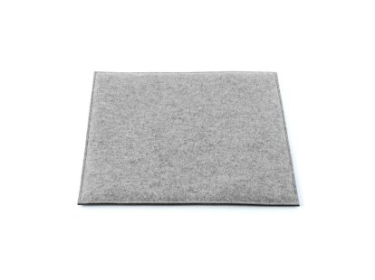 Felt Coasters for USM Haller Shelf, 50 x 50 cm, With upholstery, Light grey melange
