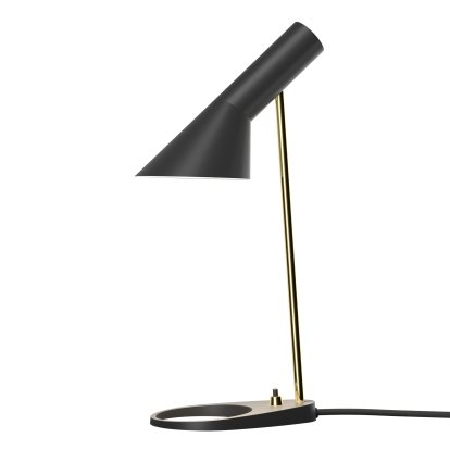 AJ Mini Table Lamp, Black/Brass