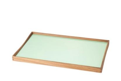 Turning Tray, M (30 x 48 cm), Black/Green