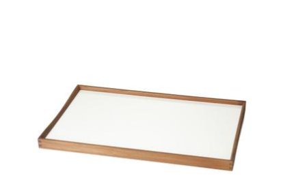 Turning Tray, S (23 x 45 cm), Black/White