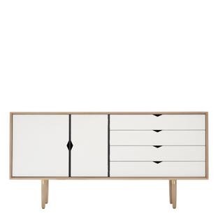 S6 Sideboard, Soaped oak, White