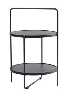 Tray Table, M (H 68 x Ø 46 cm), Black