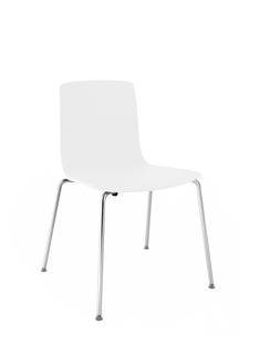Aava Chair, Chrome, Wool white, Without armrests